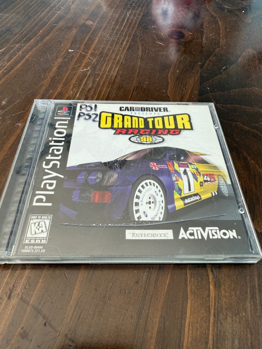 Sony PlayStation Grand Tour Racing '98 - Yellow & Purple Cover